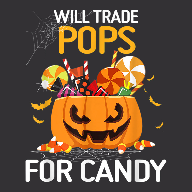 Will Trade Pops For Candy Funny Halloween Kids Boys Girls Vintage Hoodie And Short Set | Artistshot