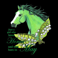 Just A Girl Who Loves Horses And Born In May Emerald Horse Toddler Sweatshirt | Artistshot