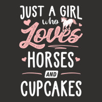 Just A Girl Who Loves Horses And Cupcakes Horse Lover Champion Hoodie | Artistshot