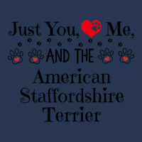 Just You Me And The American Staffordshire Terrier - Adorable Dog Them Men Denim Jacket | Artistshot