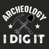 Archeology I Dig It Funny Archeologist Graduation Pun Gift Pullover Ho Ladies Fitted T-shirt | Artistshot