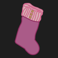 Pink Christmas Stocking Classic T-shirt | Artistshot