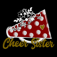 Cheer Sister Shirt, Maroon Megaphone Heart Flower Accent Pullover Hood Lightweight Hoodie | Artistshot