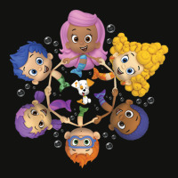 Bubble Guppies Synchronized Swimming Circle Portrait Scorecard Crop Tee | Artistshot