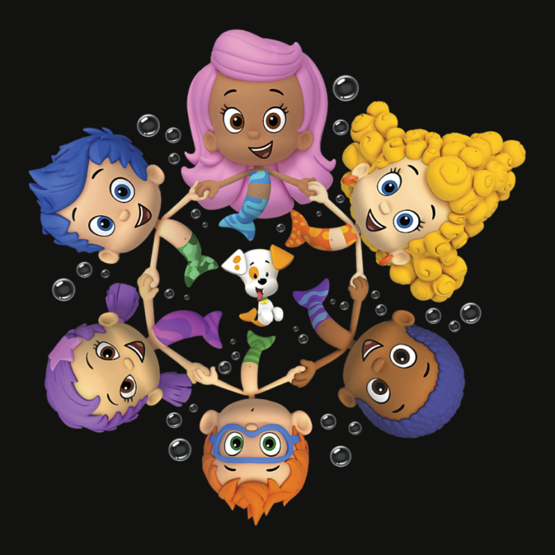 Bubble Guppies Synchronized Swimming Circle Portrait Scorecard Crop Tee by cm-arts | Artistshot