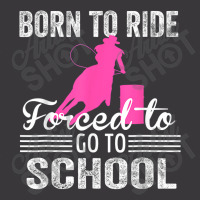 Born Ride Horse Forced To Go To School Funny Barrel Racing Ladies Curvy T-shirt | Artistshot