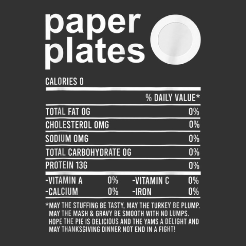 Funny Thanksgiving Food Apparel Paper Plates Nutrition Facts Baby Bodysuit | Artistshot