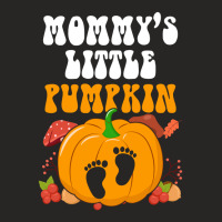 Mommys Little Pumpkin  Halloween Maternity Ladies Fitted T-shirt | Artistshot