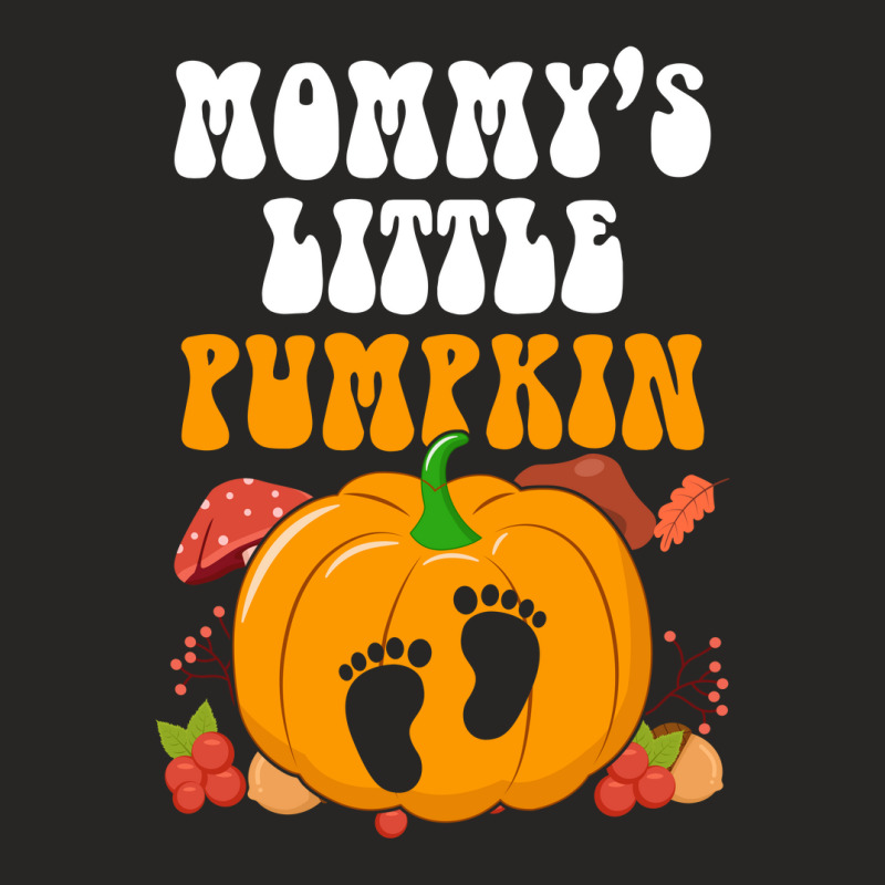 Mommys Little Pumpkin  Halloween Maternity Ladies Fitted T-Shirt by demar a simmons | Artistshot