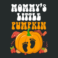 Mommys Little Pumpkin  Halloween Maternity Women's Triblend Scoop T-shirt | Artistshot