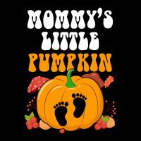 Mommys Little Pumpkin  Halloween Maternity Cropped Sweater | Artistshot