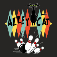 Retro Bowling Vintage Bowler Alley Cat Vintage Ladies Fitted T-shirt | Artistshot