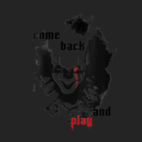 Womens It Movie Pennywise Come Back And Play V-neck 3/4 Sleeve Shirt | Artistshot