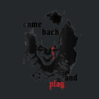 Womens It Movie Pennywise Come Back And Play V-neck Crewneck Sweatshirt | Artistshot