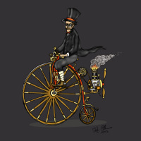 Steampunk Penny Farthing Bicycle For Friend Vintage Hoodie And Short Set | Artistshot