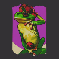 Frog With A Strawberry Vintage Hoodie | Artistshot