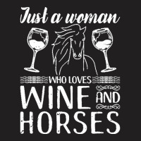 Funny Horse Gift Love Horses Wine Horseback Riding T-shirt | Artistshot