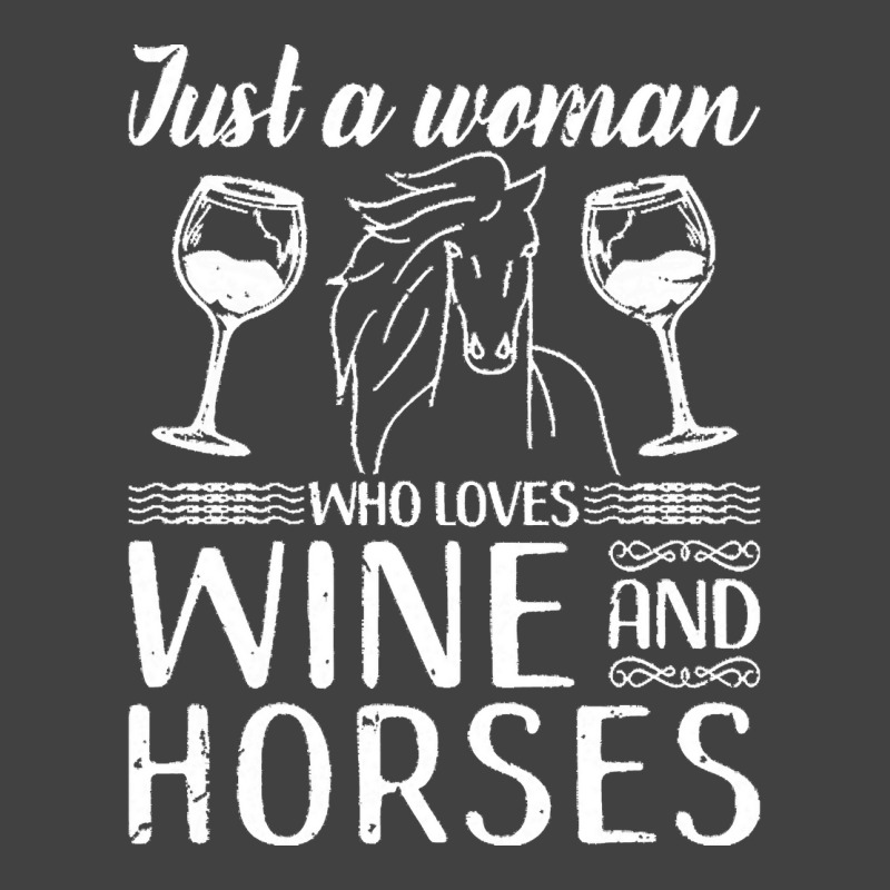 Funny Horse Gift Love Horses Wine Horseback Riding Vintage T-shirt | Artistshot