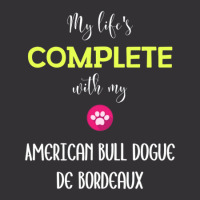 My Life's Complete With My American Bull Dogue De Bordeaux - American  Vintage Hoodie And Short Set | Artistshot