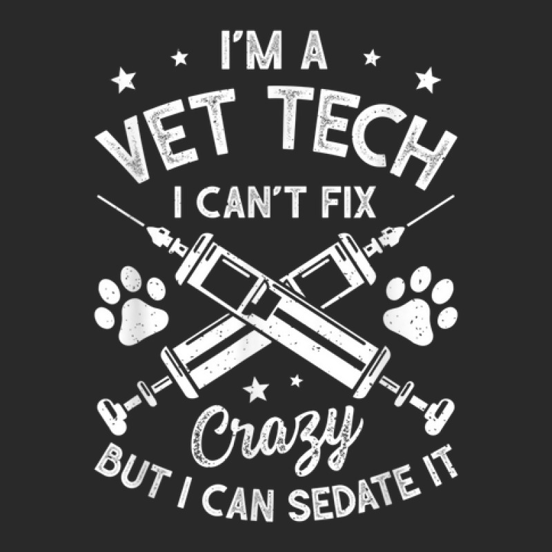 Funny Vet Technician I Can't Fix Crazy But I Can Sedate Printed hat by Clinical | Artistshot