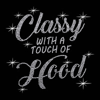 Classy With A Touch Of Hood Bling Rhinestone T Shirt Toddler 3/4 Sleeve Tee | Artistshot