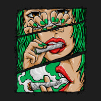 Roll It Lick It Smoke I Marijuana Pot Weed Classic T-shirt | Artistshot