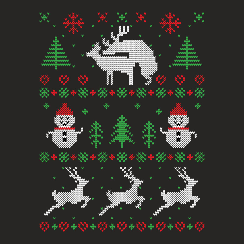 Romantic Reindeers Ladies Fitted T-Shirt by Bertrand Angulo | Artistshot