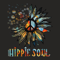 Daisy Peace Sign Hippie Soul Sunflower Peace Symbol Lover Ladies Fitted T-shirt | Artistshot