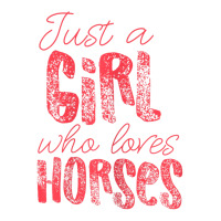 Just A Girl Who Loves Horses Pink Unisex Hoodie | Artistshot