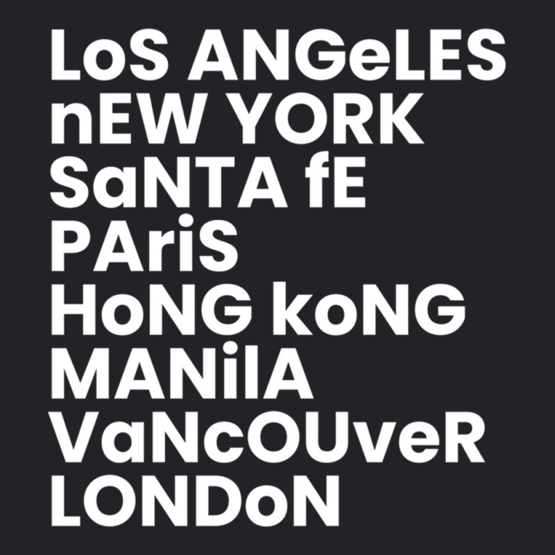 Los Angeles New York Santa Fe Paris Cities Of The World Sweatshirt Youth Tee by cm-arts | Artistshot