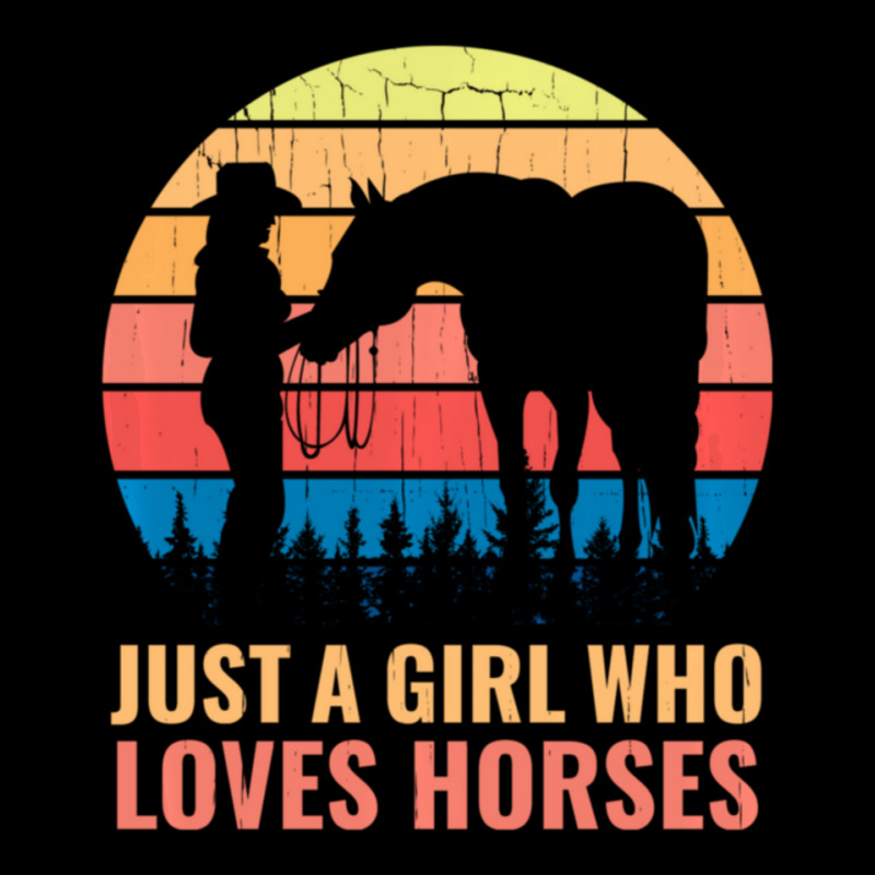 Just A Girl Who Loves Horses Western Horse Riding Rider Cropped Sweater by huynhhuutrunghpa | Artistshot