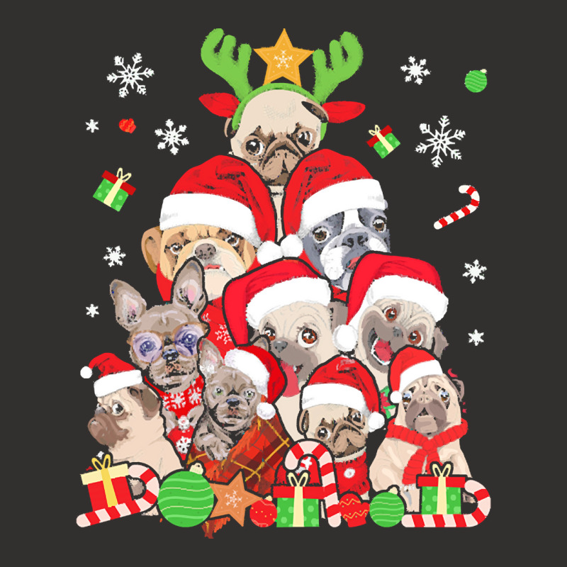 Funny Pug Dog Christmas Tree Costum Pug Christmas Shirt Merry Pugmas X Champion Hoodie | Artistshot