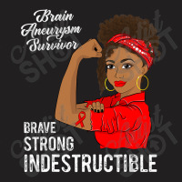 Brain Aneurysm Survivor Indestructible Awareness Gift T-shirt | Artistshot