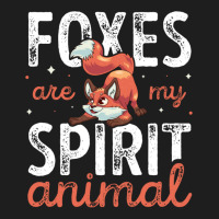 Cute Foxes Are My Spirit Animal Funny Fox Lover Pullover Hoodie Classic T-shirt | Artistshot