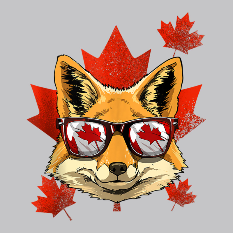 Canadian Fox Maple Tree Leaf Canada Flag Animal Fox Lover Tank Top Baby Bodysuit by cm-arts | Artistshot