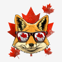 Canadian Fox Maple Tree Leaf Canada Flag Animal Fox Lover Tank Top Youth 3/4 Sleeve | Artistshot