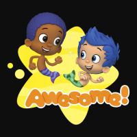 Bubble Guppies Awesome! Gil And Goby Star Portrait Crop Top | Artistshot