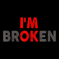 I'm Ok   I'm Broken Invisible Illness T Shirt Cropped Sweater | Artistshot