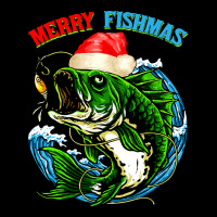 Funny Merry Christmas Fishmas Funny Fishing Fish Present Zipper Hoodie | Artistshot