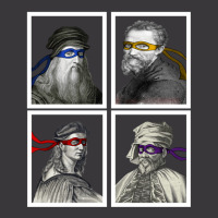 Ninja Artists Leonardo Donatello Raphael Michelangelo Parody Renaissan Ladies Curvy T-shirt | Artistshot