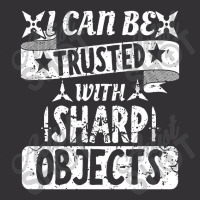 I Can Be Trusted With Objects Sarcastic Humor Quote Vintage Short | Artistshot