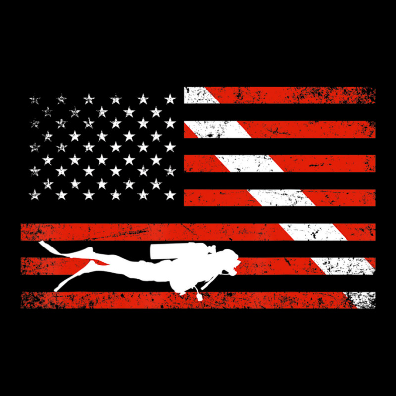 Diver Down Dive Flag Scuba Diving American Flag Pocket T-shirt | Artistshot