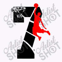 Kids 7 Year Old 7th Basketball Birthday Tank Top | Artistshot