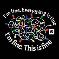 This Is Fine. I'm Fine. Everything Is Fine Christmas Lights Youth Sweatshirt | Artistshot