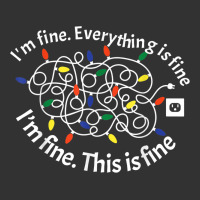 This Is Fine. I'm Fine. Everything Is Fine Christmas Lights Baby Bodysuit | Artistshot