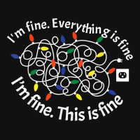 This Is Fine. I'm Fine. Everything Is Fine Christmas Lights Baby Beanies | Artistshot