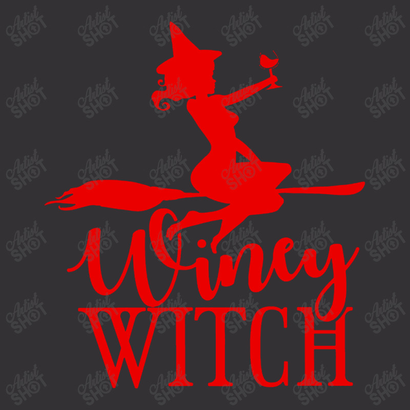 Winey Witch Funny Adult Humor Halloween Vintage Hoodie | Artistshot