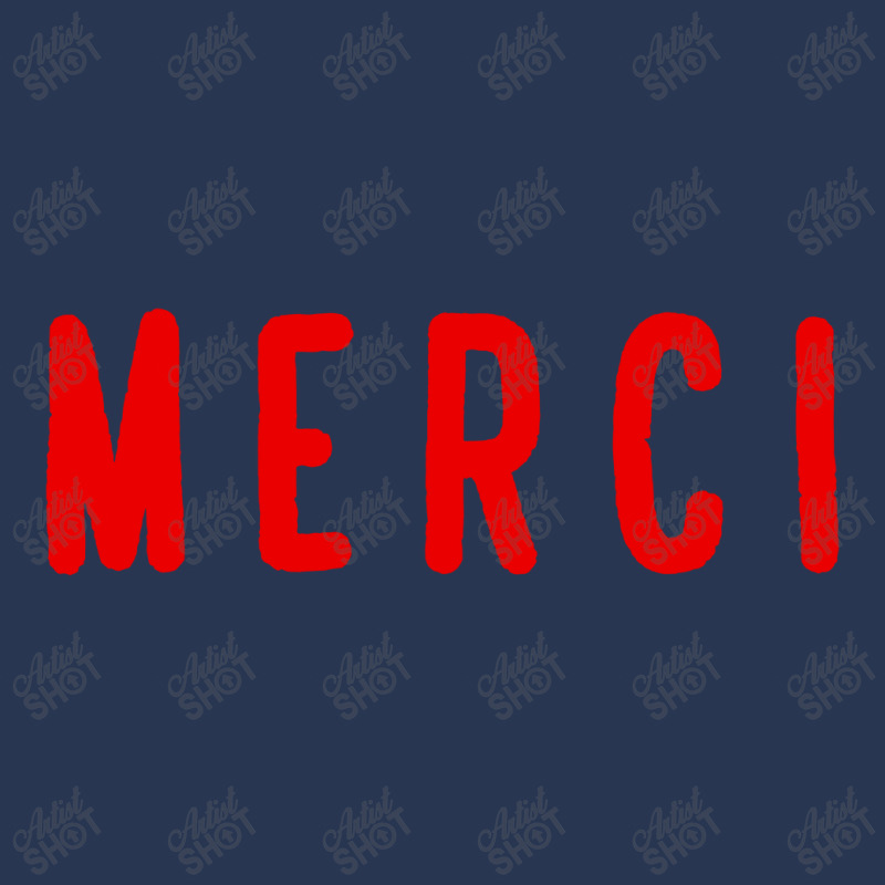 Noun Merci Thank You Translation Men Denim Jacket | Artistshot