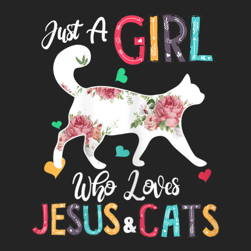 Just A Girl Who Loves Jesus And Cats Costume Christian 3/4 Sleeve Shirt by huynhhuutrunghpa | Artistshot