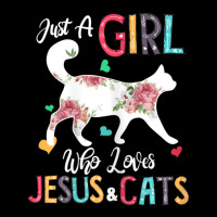 Just A Girl Who Loves Jesus And Cats Costume Christian Fleece Short | Artistshot